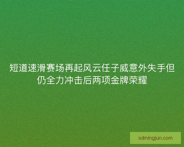 短道速滑赛场再起风云任子威意外失手但仍全力冲击后两项金牌荣耀